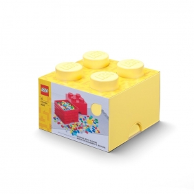 Lego, pojemnik klocek Brick 4 - Jasnożółty (40031741)